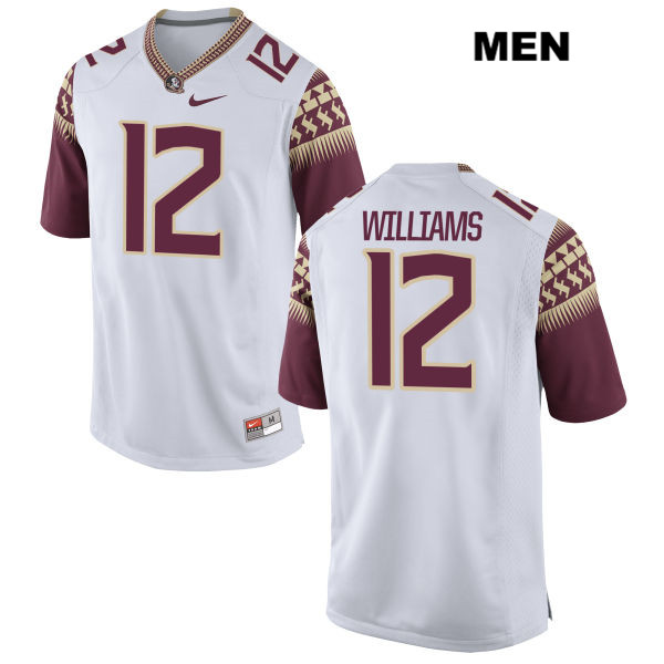 Men's NCAA Nike Florida State Seminoles #12 Arthur Williams College White Stitched Authentic Football Jersey VTF8669DY